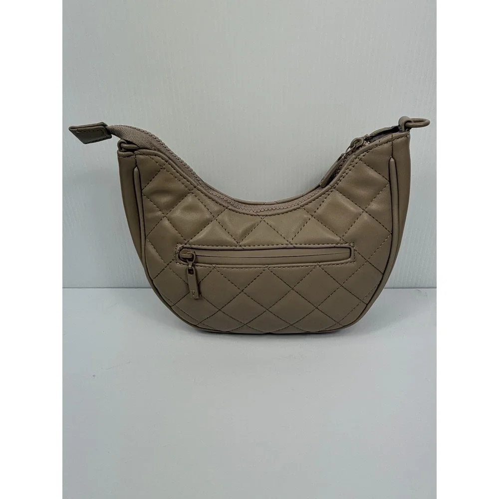 Buffbunny Collection Shoulder Bag Womens Quilted Faux Leather Crescent‎ Purse